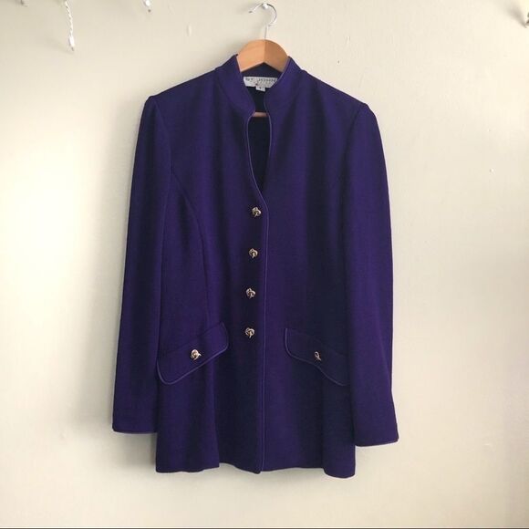 St. John Purple Jacket Blazer NWT $850 - Picture 1 of 8